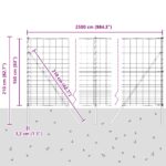vidaXL Polní plot 1.6x25 m Pozinkovaná oceľ – Obrázok 12