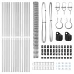 vidaXL Poľný plot 1.6x25 m pozinkovaná oceľ – Obrázok 5