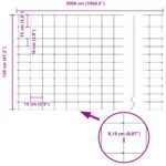 Pole závora vidaXL 1,2x50 m pozinkovaná oceľ, Stĺpiky do závory vidaXL 13 ks Ø32 mm 170 cm pozinkovaná oceľ – Obrázok 13