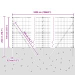 vidaXL Poľný plot 1,5x50 m Pozinkovaná oceľ – Obrázok 12