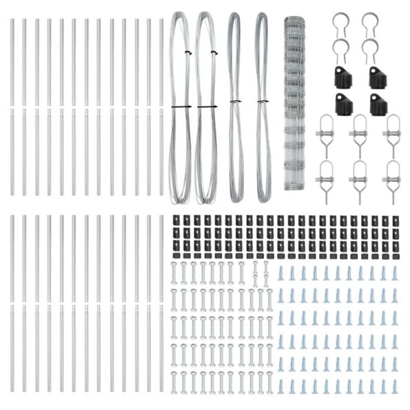 vidaXL Poľný plot 1,5x50 m Pozinkovaná oceľ – Obrázok 5