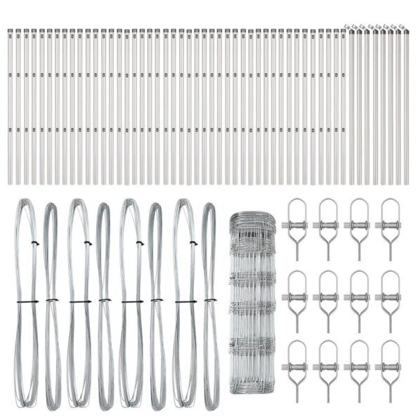 vidaXL Polia plot 0.8x100 m Pozinkovaná oceľ – Obrázok 4