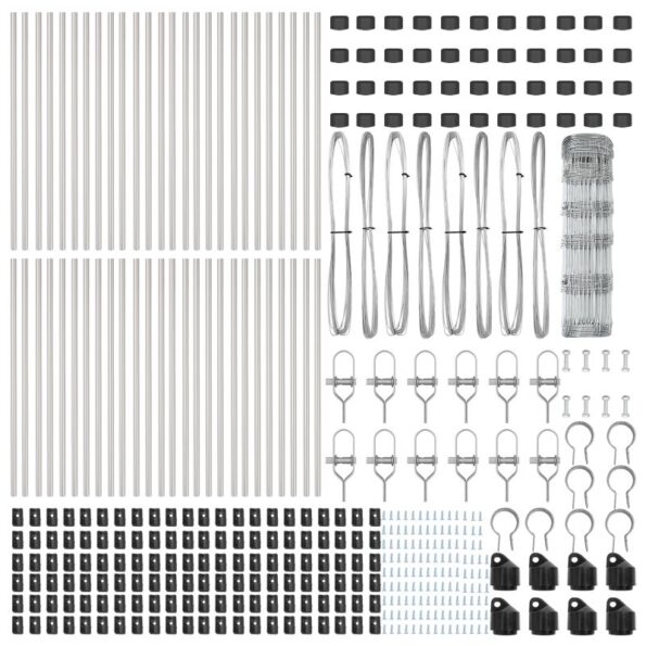 vidaXL Polia plot 0.8x100 m Pozinkovaná oceľ – Obrázok 5