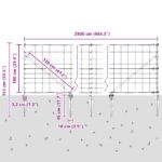 vidaXL Poľný plot 1x25 m Pozinkovaná oceľ – Obrázok 13