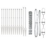 vidaXL Poľný plot 1x25 m Pozinkovaná oceľ – Obrázok 4