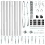 vidaXL Poľný plot 1x25 m Pozinkovaná oceľ – Obrázok 5