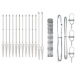 vidaXL Poľný plot 1x50 m pozinkovaná oceľ – Obrázok 4