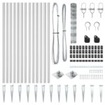 vidaXL Poľný plot 1x50 m pozinkovaná oceľ – Obrázok 5