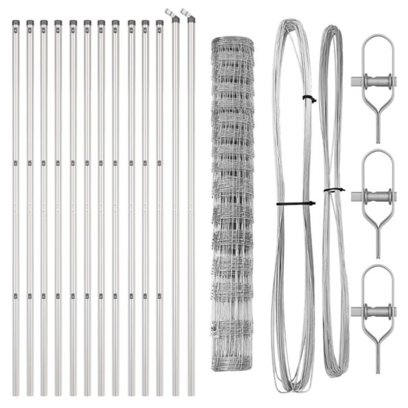 vidaXL Polia plot 0.8x100 m pozinkovaná oceľ – Obrázok 4