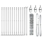 vidaXL Poľná ohrada 0.8x25 m pozinkovaná oceľ – Obrázok 4