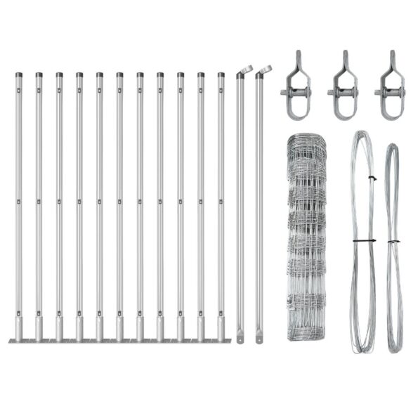 vidaXL Poľná ohrada 0.8x25 m pozinkovaná oceľ – Obrázok 4