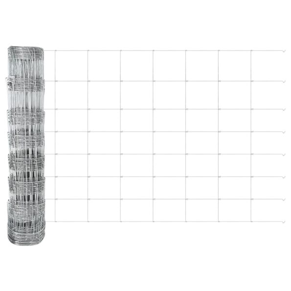 vidaXL Poľná ohrada 0.8x25 m pozinkovaná oceľ – Obrázok 6