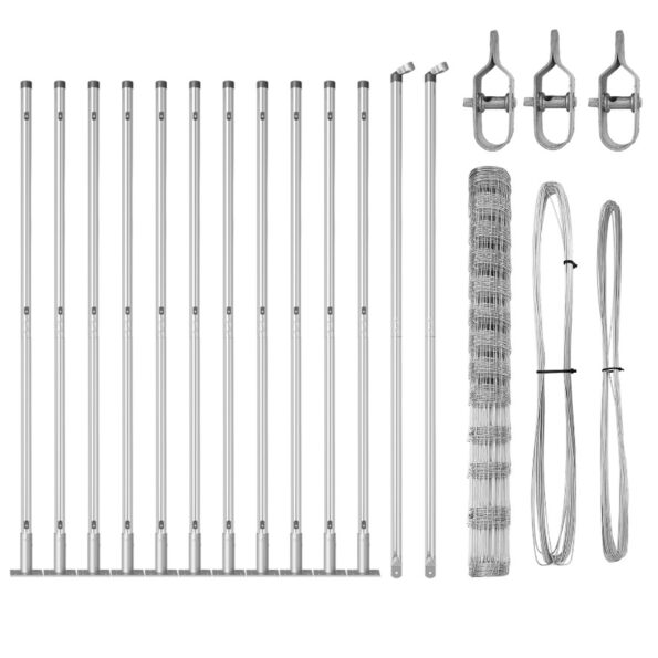 vidaXL Poľný plot 1.5x25 m žiarovo pozinkovaný – Obrázok 4