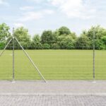 vidaXL Stĺp na plot. Zinkovaný 25 x 1,6 m Oceľ