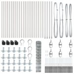 vidaXL poliť plot 1x50 m pozinkovaná oceľ – Obrázok 5