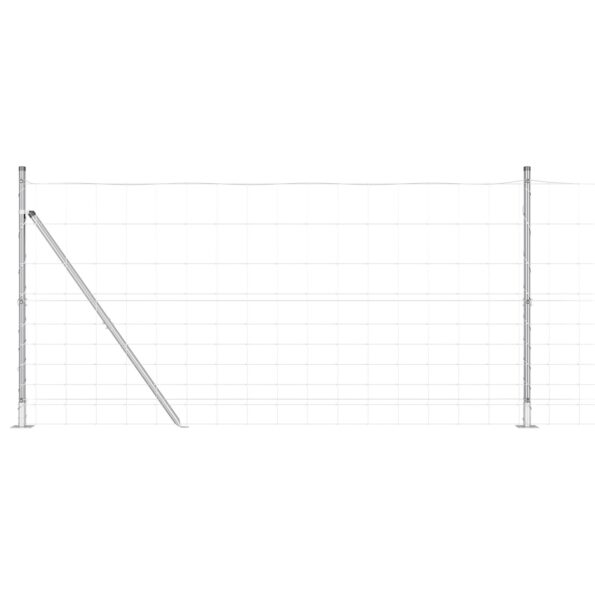 vidaXL Stĺp na plot. Zinkovaný 50 x 1,2 m Oceľ – Obrázok 2