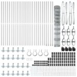 vidaXL Stĺp na plot. Zinkovaný 50 x 1,2 m Oceľ – Obrázok 5