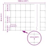 vidaXL Poľná ohrada 0.8x100 m Pozinkovaná oceľ – Obrázok 13