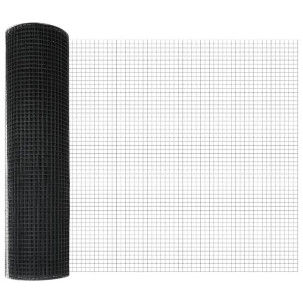 vidaXL Zvarený drôtový plot s 13 stĺpikmi šedý 0.6x25 m oceľ – Obrázok 6