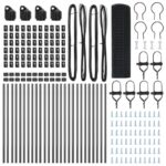vidaXL Zváraný drôtový plot s 13 stĺpmi Sivý 0.4x50 m Oceľ – Obrázok 4