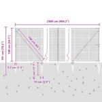 vidaXL Zváraný drôtový plot s 13 špicatými stĺpmi 1.4x25 m Pozinkovaná oceľ – Obrázok 13