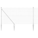 vidaXL Zváraný drôtový plot s 13 kolíkmi 1.4x50 m pozinkovanej ocele – Obrázok 2