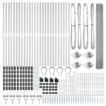 vidaXL Zváraný drôtový plot s 13 kolíkmi 1.4x50 m pozinkovanej ocele – Obrázok 5