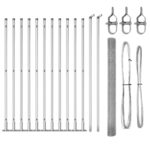 vidaXL Zvarený drôtený plot so 13 stĺpmi so zúbkom 1.6x25 m Zinkovaná oceľ – Obrázok 2