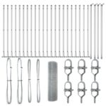 vidaXL Zváraný drôtový plot s 13 prírubovými stĺpmi 0.5x50 m z pozinkovanej ocele – Obrázok 2