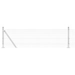 vidaXL Pozinkovaný zváraný plot s 13 prírubovými stĺpmi 0,6x50 m – Obrázok 6