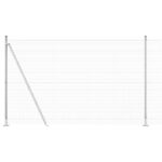 vidaXL Zváraný drôtený plot s 13 laminovanými stĺpmi 1.4x50 m pozinkovaná oceľ – Obrázok 6