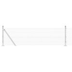 vidaXL Zváraná drôtená ohrada s 13 výstužnými stĺpmi 0.4x100 m pozinkovaná oceľ – Obrázok 6