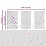 vidaXL zváraný drôtený plot s 13 flangujúcimi stĺpmi Zelená 1,2x25 m Oceľ – Obrázok 13