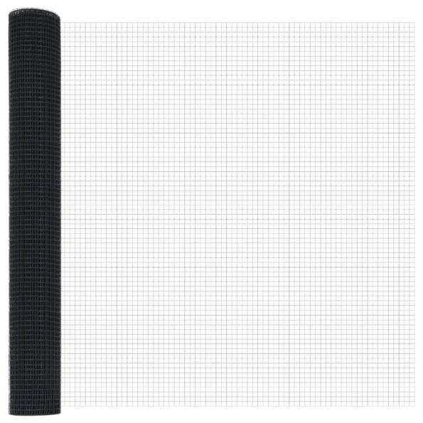 vidaXL Zváraný drôtový plot s 13 hlavami so závitom Sivá 1,2x25 m Oceľ – Obrázok 5