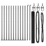 vidaXL Welded Wire Plot s 13 Flanged Posts Sivá 1.4x25 m Oceľ – Obrázok 2