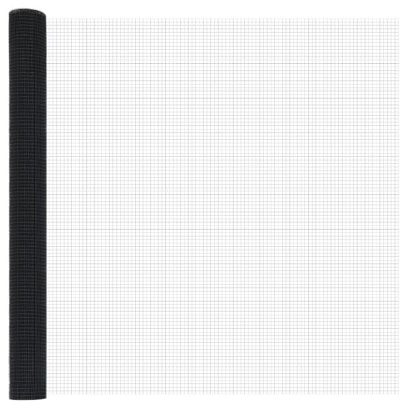 vidaXL Zváraná drôtená ohrada s 13 stĺpikmi sivá 1.4x25 m oceľ – Obrázok 5