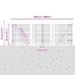 vidaXL zváraný drôtový plot s 13 stĺpikmi s rozšírením, Sivý, 0.5x50 m, Oceľ – Obrázok 13