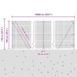 vidaXL Stĺp na plot. Sivá – Obrázok 13