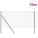 vidaXL Hexagonový plot sivý 1.4x10 m z ocele – Obrázok 3