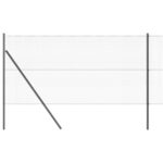 vidaXL Hexagonový plot sivý 1.4x10 m z ocele – Obrázok 6