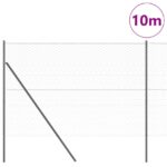 vidaXL Hexagonálne oplotenie Sivé 1.5x10 m Oceľ – Obrázok 3