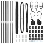 vidaXL Hexagonálne oplotenie Sivé 1.5x10 m Oceľ – Obrázok 4