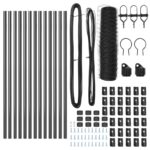 vidaXL Hexagonový plot Sivý 0.6x25 m Oceľ – Obrázok 4