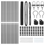 vidaXL Hexagonálne oplotenie Sivé 1.4x25 m Oceľ – Obrázok 4