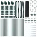 vidaXL Hexagonálny plot sivý 0,4x50 m oceľ – Obrázok 4