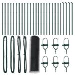 vidaXL Hexagonová ohrada Šedá 0.4x50 m Oceľ – Obrázok 2