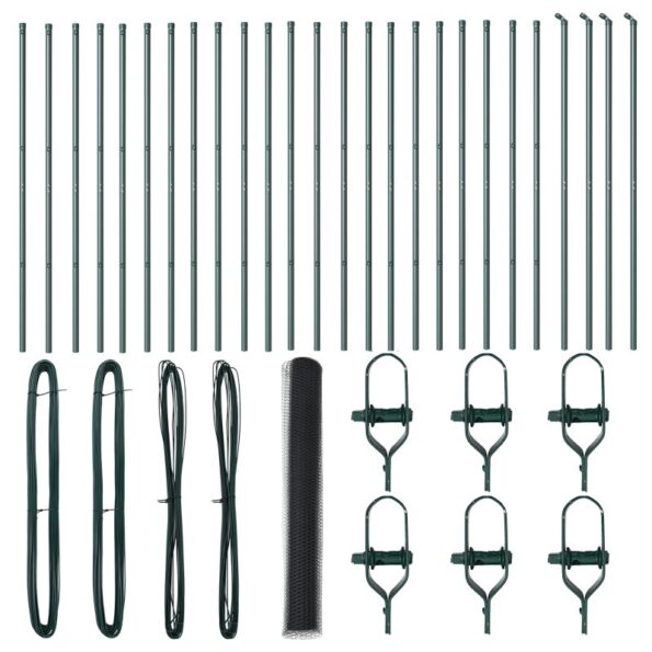 vidaXL Hexagonálny plot Sivý 1.4x50 m Oceľ – Obrázok 2