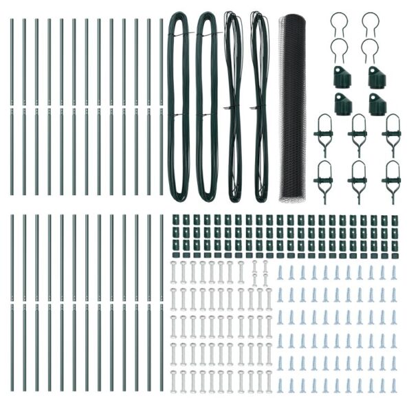 vidaXL Hexagonálny plot Sivý 1.4x50 m Oceľ – Obrázok 4