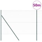 vidaXL Hexagónový plot Sivý 1,5x50 m Oceľ – Obrázok 3