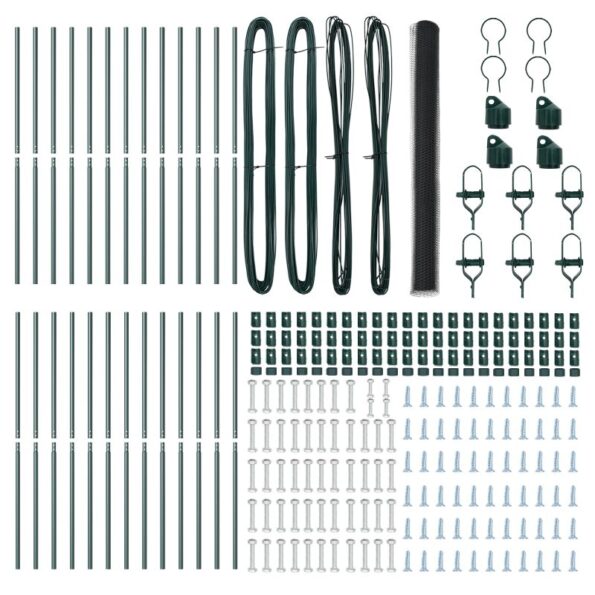 vidaXL Hexagónový plot Sivý 1,5x50 m Oceľ – Obrázok 4
